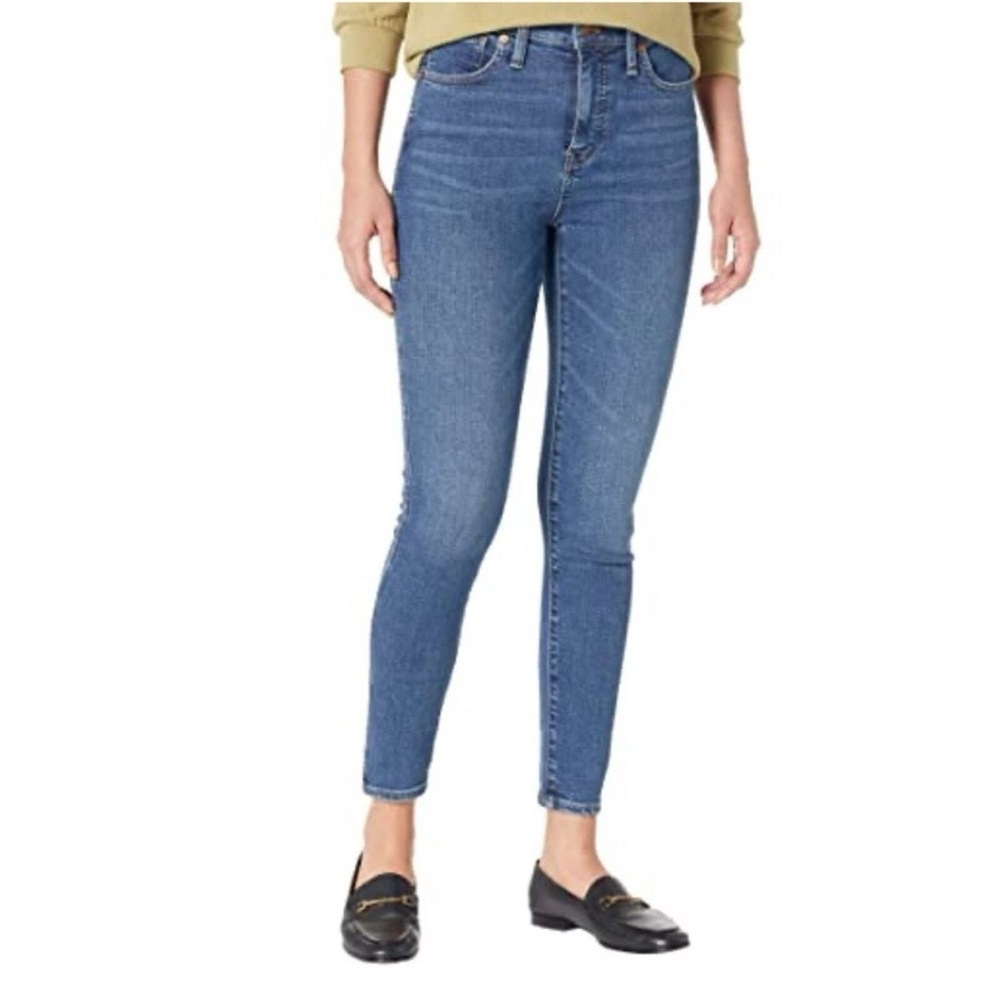 Madewell High-Rise Skinny Jeans in Blue Denim